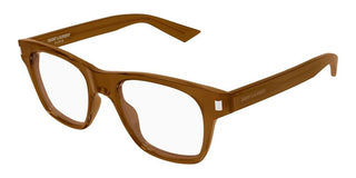Saint Laurent SL 875 OPT men Brown Squared Eyeglasses