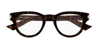 Saint Laurent SL 876 OPT men Havana Round Eyeglasses