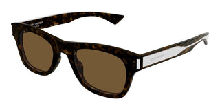 Saint Laurent SL 877 men Havana Squared Sunglasses