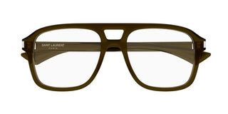 Saint Laurent SL 881 OPT men Brown Squared Eyeglasses
