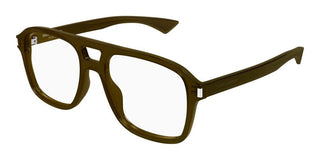 Saint Laurent SL 881 OPT men Brown Squared Eyeglasses