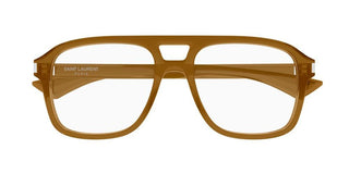 Saint Laurent SL 881 OPT men Brown Squared Eyeglasses
