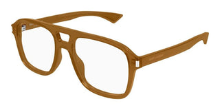 Saint Laurent SL 881 OPT men Brown Squared Eyeglasses