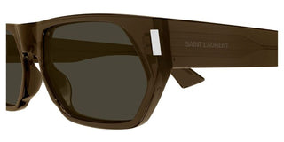 Saint Laurent SL 898 men Brown Squared Sunglasses