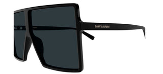 Saint Laurent SL 909 BETTY S women Black Shield Sunglasses