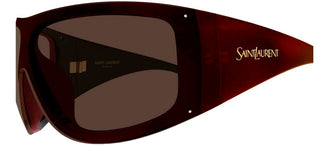 Saint Laurent SL 914 women Brown Shield Sunglasses