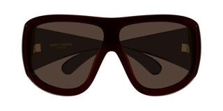 Saint Laurent SL 914 women Brown Shield Sunglasses