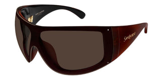 Saint Laurent SL 914 women Brown Shield Sunglasses