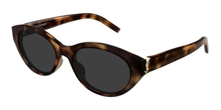 Saint Laurent SL M148 women Havana Round Sunglasses
