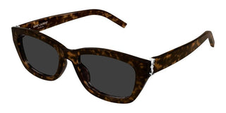 Saint Laurent SL M153 women Havana Squared Sunglasses