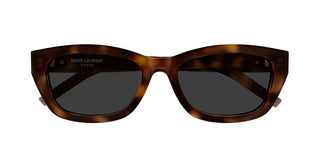 Saint Laurent SL M153 women Havana Squared Sunglasses