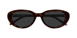 Saint Laurent SL M154 women Havana Oval Sunglasses