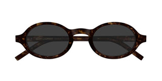 Saint Laurent SL M161 unisex Havana Round Sunglasses