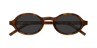 Saint Laurent SL M161 unisex Havana Round Sunglasses