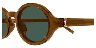 Saint Laurent SL M161 unisex Brown Round Sunglasses