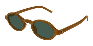 Saint Laurent SL M161 unisex Brown Round Sunglasses