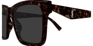 Saint Laurent SL M170 women Havana Squared Sunglasses