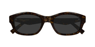 Saint Laurent SL M172 women Havana Geometric Sunglasses