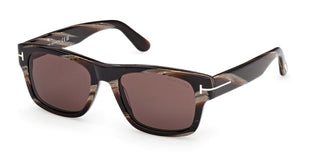 Tom Ford SMITH-02 FT1303 unisex Brown Rectangle Sunglasses