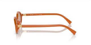 Miu Miu Smu 04zs Women Orange Oval Sunglasses