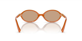 Miu Miu Smu 04zs Women Orange Oval Sunglasses
