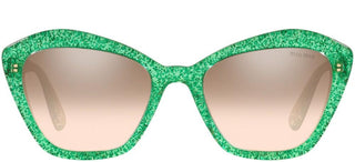 Miu Miu SMU 05U women Green Butterfly Sunglasses