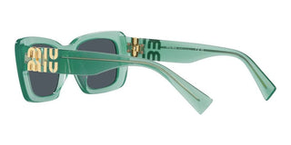 Miu Miu SMU 07YS women Green Squared Sunglasses