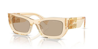 Miu Miu Smu 09ws Women Yellow Geometric Sunglasses