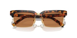Miu Miu Smu 10zs Women Havana Squared Sunglasses