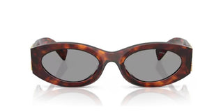 Miu Miu Smu 11ws Women Havana Oval Sunglasses