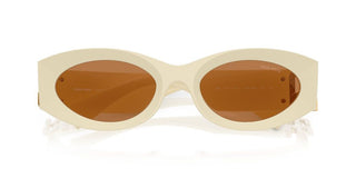 Miu Miu Smu 11ws Women White Oval Sunglasses