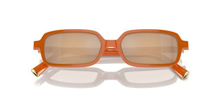 Miu Miu Smu 11zs Women Orange Rectangle Sunglasses
