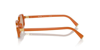 Miu Miu Smu 11zs Women Orange Rectangle Sunglasses