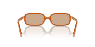 Miu Miu Smu 11zs Women Orange Rectangle Sunglasses