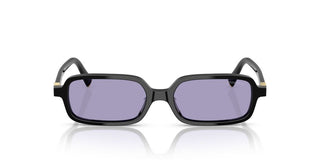 Miu Miu Smu 11zs Women Black Rectangle Sunglasses