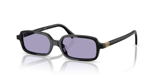 Miu Miu Smu 11zs Women Black Rectangle Sunglasses