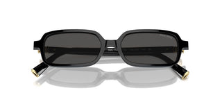 Miu Miu Smu 11zs Women Black Rectangle Sunglasses