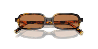 Miu Miu Smu 11zs Women Havana Rectangle Sunglasses