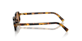 Miu Miu Smu 11zs Women Havana Rectangle Sunglasses