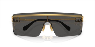 Miu Miu SMU 50ZS women Gold Geometric Sunglasses