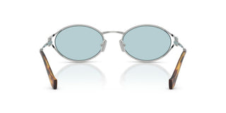 Miu Miu Smu 52ys Women Silver Round Sunglasses