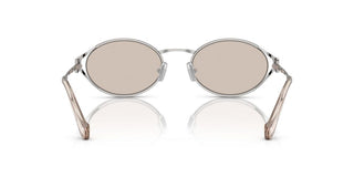 Miu Miu Smu 52ys Women Silver Round Sunglasses