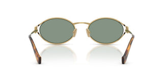 Miu Miu SMU 52YS women Gold Round Sunglasses