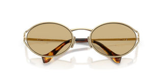 Miu Miu Smu 52ys Women Gold Round Sunglasses