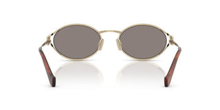Miu Miu SMU 52YS women Gold Round Sunglasses