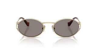Miu Miu SMU 52YS women Gold Round Sunglasses