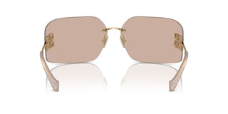 Miu Miu Smu 54ys Women Gold Geometric Sunglasses
