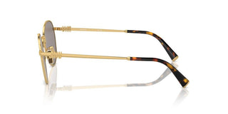 Miu Miu Smu 55zs Women Gold Round Sunglasses