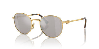Miu Miu Smu 55zs Women Gold Round Sunglasses