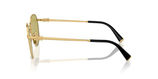 Miu Miu Smu 55zs Women Gold Round Sunglasses